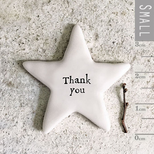 Synchronia Decorativ Steaua de mare Thank you din Ceramică 3.6cm 1buc