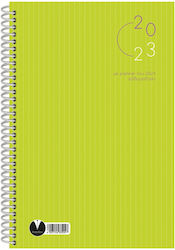 Λιναρδάτος Με Planner για το 2024 33004 Săptămânal Agenda 2023 Spiral 17x24cm (Culori diverse) Lahani