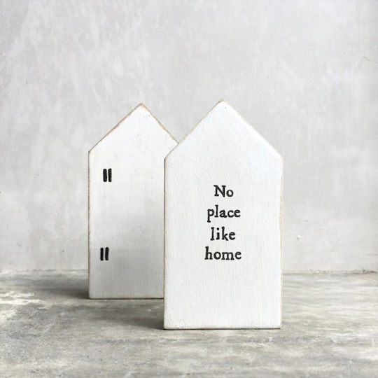 Synchronia Decorative Home No Place Like Home made of Wooden 6.8x9cm 1pcs
