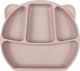 Baby Cloud Baby Food Plate Bear made of Silicone Pink