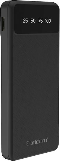 Earldom ET-PB46 Power Bank 10000mAh με Θύρα USB-A Μαύρο