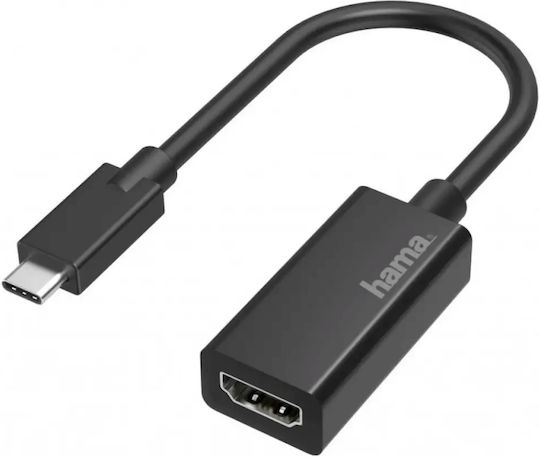 HAMA Μετατροπέας USB-C male σε HDMI female 1τμχ 00200315
