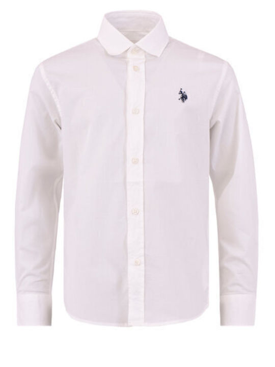 U.S. Polo Assn. Kids One Color Shirt White