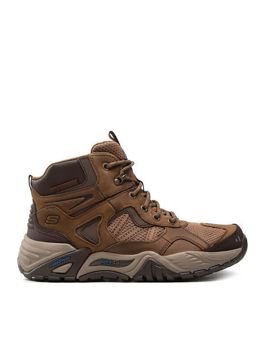 Skechers Percival Men's Hiking Shoes Waterproof Brown