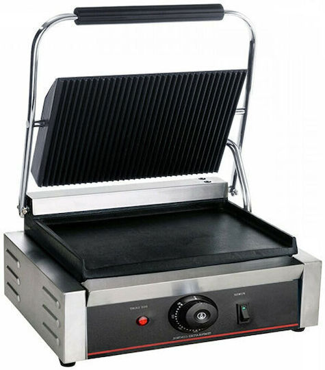 EG-02 Commercial Double Sandwich Maker with Flat Bottom and Ribbed Top 2600W