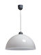 Gallis Campana Hängelampe Weiß Glocke mit Fassung E27 40cm.