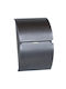 Viometal LTD Toledo 100 Outdoor Mailbox Metallic Charcoal 21.5x10x32cm
