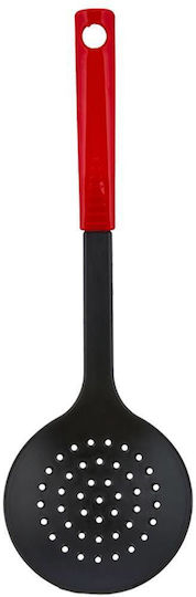 TnS Shallow Slotted Colander Plastic Red Spoon 32cm