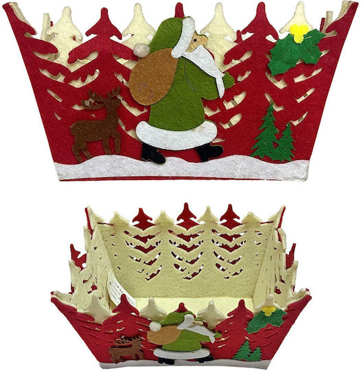XMASfest Weihnachtliche Figur Korb Höhe 20cm (Μverschiedene Designs/Farben)