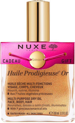 Nuxe Huile Prodigieuse OR Skin Care Set for Moisturizing with Body Oil