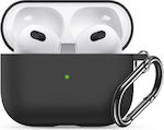 Apple Airpods 3 Protective Case Silicone Black with Black Hook (oem)