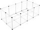 Songmics Rodents Cage Plastic Enclosure for Rodents 143x73x