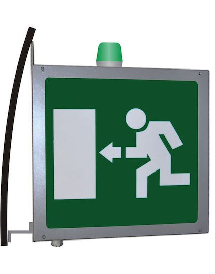 Olympia Electronics LED Notausgangsleuchte mit Batteriebetrieben 1Stück