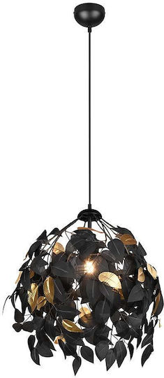 Trio Lighting Leavy Висящо осветително тяло Черен 38x150см. Trio Lighting Leavy Висящо осветително тяло Черен 38x150см.
