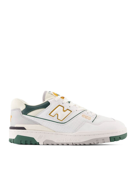 New Balance 550 Ανδρικά Sneakers Λευκά