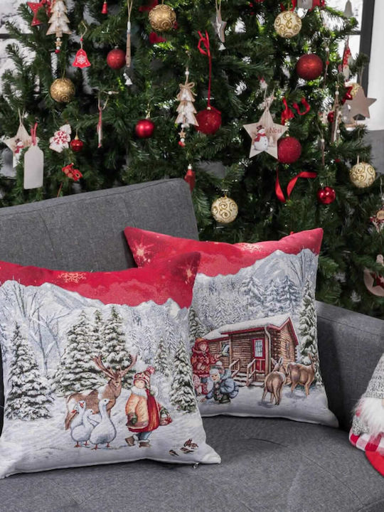 Teoran Weihnachtsdekoratives Kissen Kloten Platz 45x45cm (Μiverse Designs)