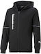 Athletic Kids Sweatshirt Cardigan Cotton with Hood Black Active Sports