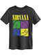 Pegasus Four Squares Smiley T-shirt Nirvana Γκρι