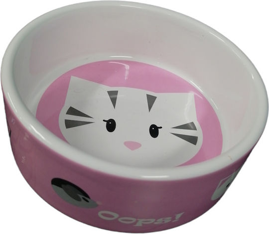 Trixie Keramik Schalen Futter & Wasser für Hund & Katze 300ml 12cm in Rosa Farbe
