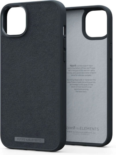 Njord Suede Comfort+ Back Cover Υφασμάτινο 2mm Μαύρο (iPhone 14 Plus)