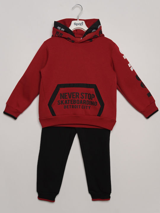 Kinder Sweatpants Set - Jogginganzug Rot 2Stück