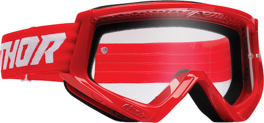 Thor Μάσκα Μοτοσυκλέτας Combat Racer Fire Red