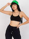 BR-TP- Women's Bra without Padding Black