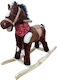 ForAll wooden Rocking Toy Horse for 24++ months With Sound Brown