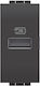 Legrand Bticino Walled Power Socket with 1 USB Port Black