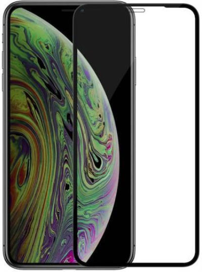 3D Full Glue Full Face Tempered Glass Μαύρο (iPhone 14 Pro Max)