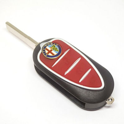 Alfa Romeo Folding Key Shell with 3 Buttons.