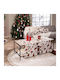 Teoran Essen Weihnachtlich Tischtuch Läufer Stoff Mehrfarbig L160xB40cm.