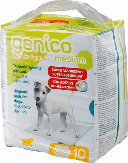 Ferplast Genico Επιδαπέδια Πάνα Σκύλου με Αυτοκόλλητο 60x60cm 10τμχ