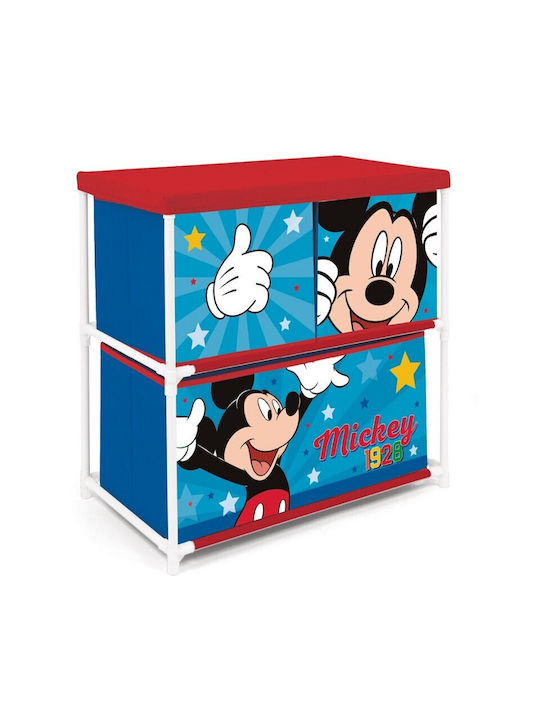 Arditex Kids Toy Organizer Mickey Mouse Blue 53x30x60cm