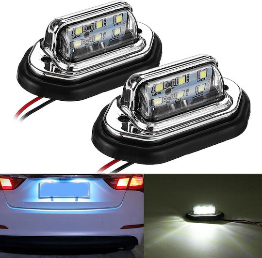 10 30v Κωδ Lf268 Φώτα Πινακίδας Led 10-30V Universal 2τμχ