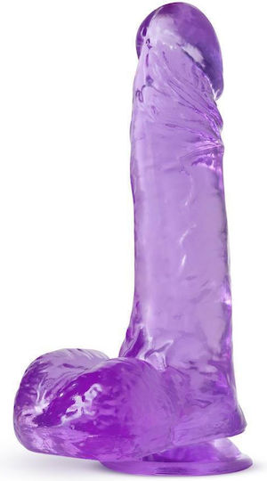 B Yours Plus Ram N' Jam Ρεαλιστικό Dildo με Όρχεις και Βεντούζα Μωβ 20cm