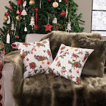 Teoran Christmas Decorative Square Pillowcase Multicolored with Stuffing 65x65pcs