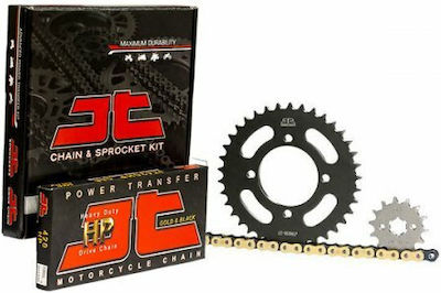 JT Sprockets Kit lanț și pinion (14-35-420HPGB) pentru Honda Innova 125