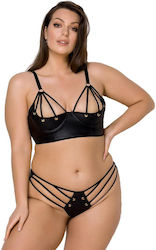 Passion Malwia Sexy Dessous-Set Plus Size Schwarz