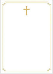Next Trauerkarte/Traueranzeige für Gedenkgottesdienst Misc Ecclesiastical Articles Α3 120gr 50Stück
