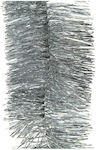 Decoris Τρέσα Christmas Garland Silver 270x7.5cm 1pc