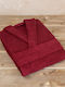 Kocoon Molle Hooded Bathrobe Bordeaux 380gr/m²