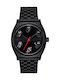 Nixon Rolling Stones Time Teller Men's Watch 37mm Battery with Black Metal Bracelet