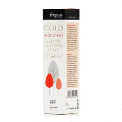 Ino Plus Muco-Flu N-Acetyl L-Cysteine NAC + Vitamin C 20 Effervescent Tablets Strawberry Flavour