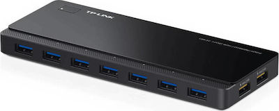TP-LINK v4 USB 3.0 Hub 7 Porturi cu conexiune USB-A și Port de încărcare și Alimentare Externă