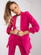 Italy Moda Lang Damen Blazer Fuchsie
