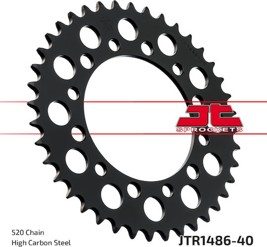 JT Sprockets Pinion spate 40 Dinți pentru Yamaha Magazin online FZ Kawasaki Ninja EL 250 / Honda TRX200 ATV