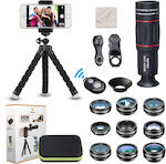 Phorsen Phone Camera Lens Set Fisheye / Macro / Wide Angle 18x 15pcs