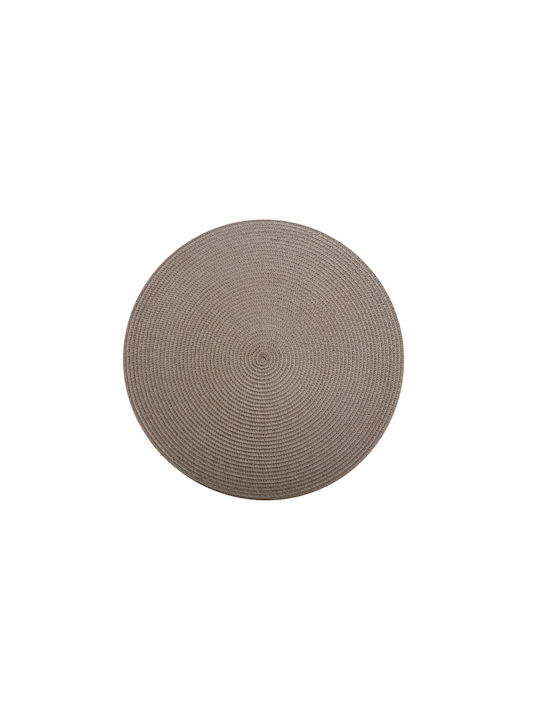 Maxwell & Williams Platzdeckchen Rund Stoff Taupe 38cm 1Stück