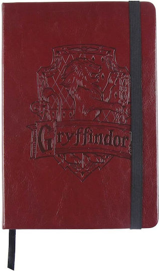 Harry Potter Notebook A5 with Elastic Red